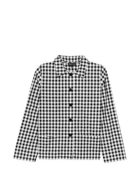 gingham long-sleeve top by AGNES B.