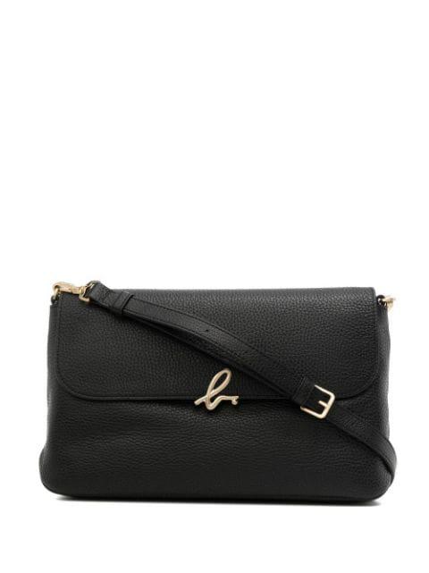 grained-leather satchel by AGNES B.