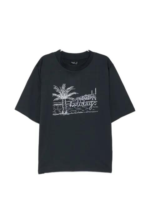 graphic-print round neck T-shirt by AGNES B.