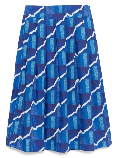 graphic-print skirt by AGNES B.