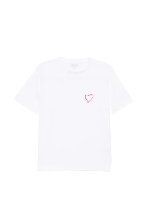 heart motif T-shirt by AGNES B.
