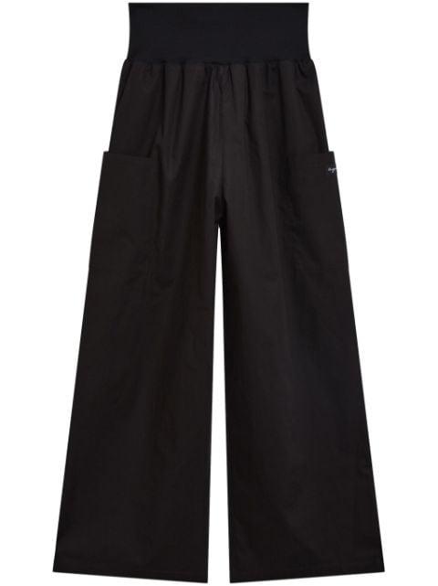 high-waisted wide-leg trousers by AGNES B.