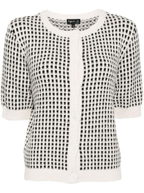 jacquard poupette cardigan by AGNES B.