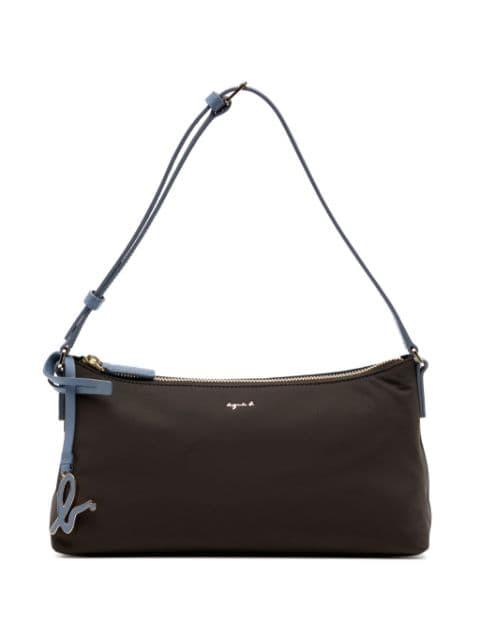 logo charm shoulder bag by AGNES B.