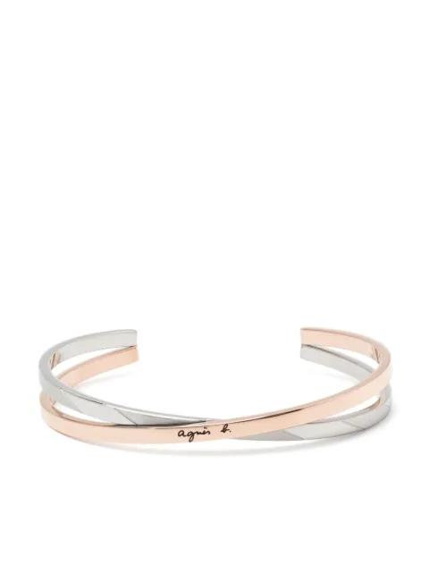 logo couple bracelet by AGNES B.