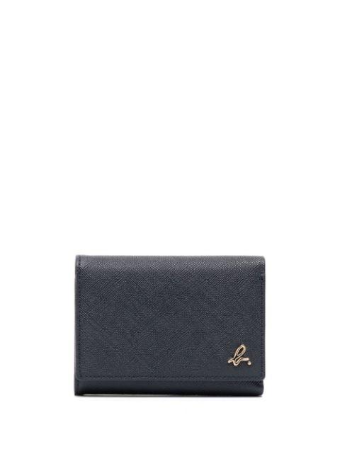 logo-detail leather wallet by AGNES B.
