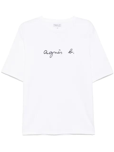 logo-embroidered T-shirt by AGNES B.