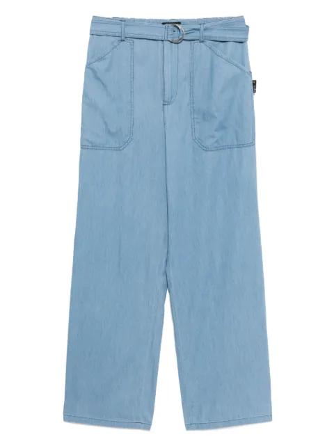 logo-patch pants by AGNES B.