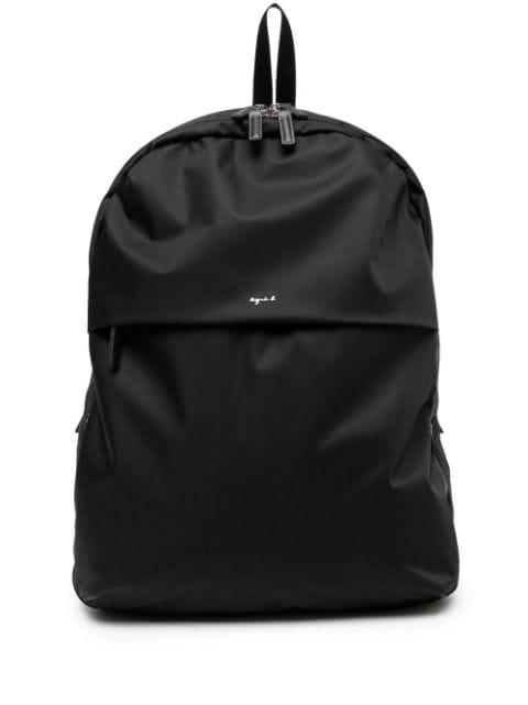 logo-plaque backpack by AGNES B.