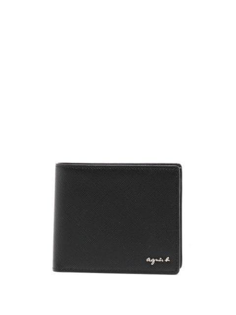 logo-plaque leather wallet by AGNES B.
