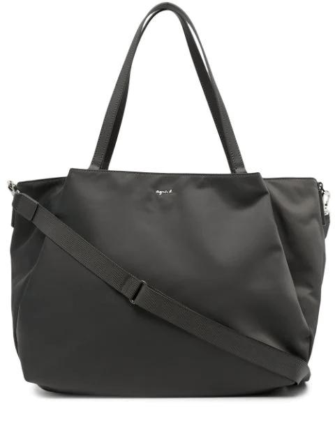 logo-plaque shoulder bag by AGNES B.