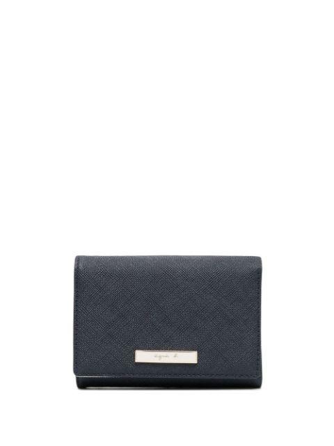 logo-plaque wallet by AGNES B.