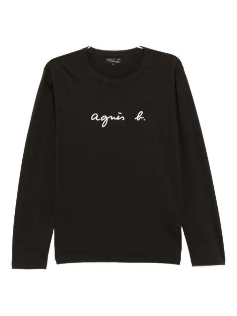 logo-print T-shirt by AGNES B.