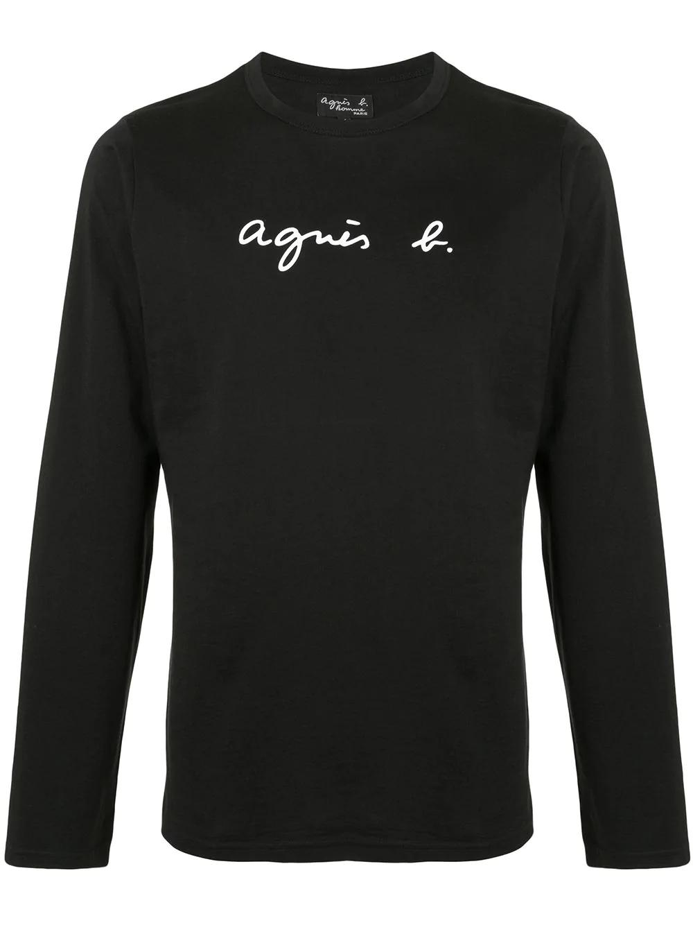 logo print long-sleeved T-shirt by AGNES B.