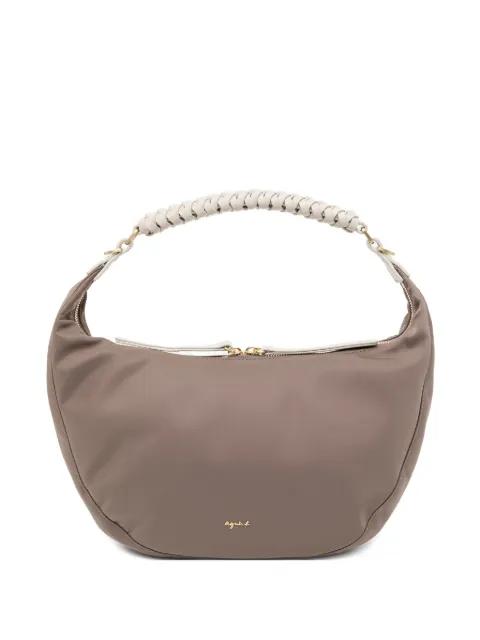medium logo-embossed tote bag by AGNES B.