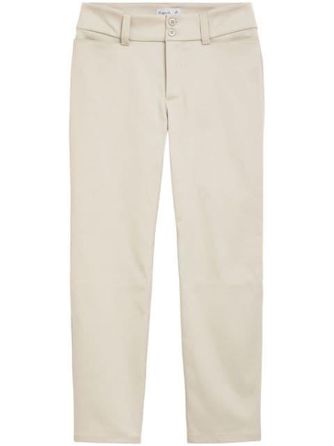 mid-rise cropped trousers by AGNES B.