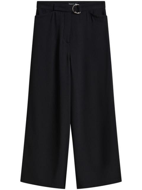 pleat-detailing flared trousers by AGNES B.