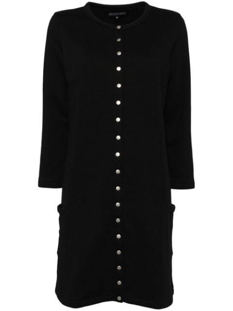 snap-detailing cotton dress by AGNES B.