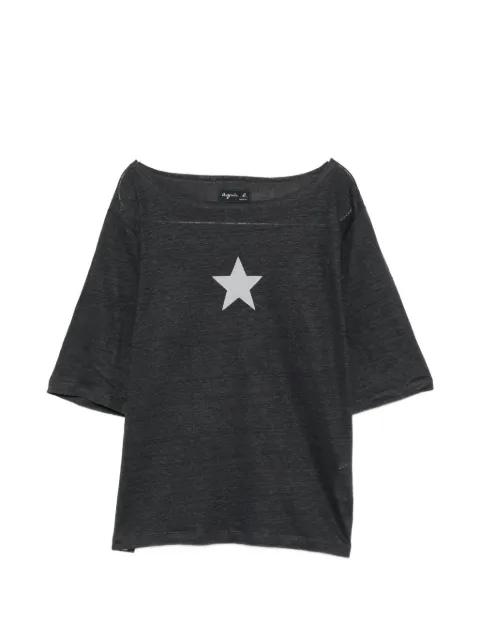 star-print T-shirt by AGNES B.