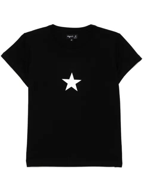 star-print short-sleevesT-shirt by AGNES B.