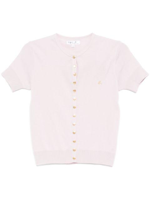 swing short-sleeved cardigan by AGNES B.
