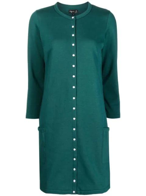 three-quarter sleeve mini dress by AGNES B.