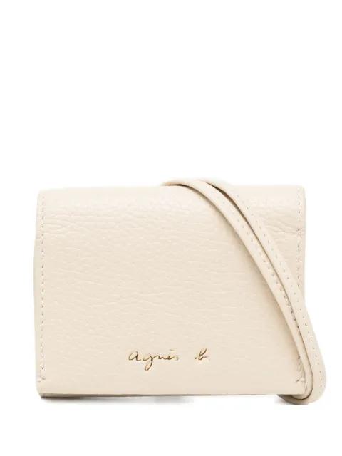 tri-fold leather wallet by AGNES B.