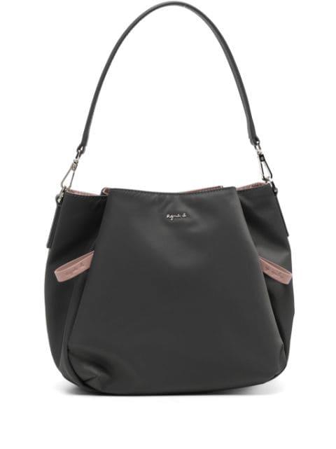 two-way nylon tote bag by AGNES B.
