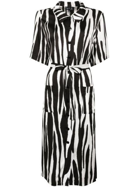 zebra-printed midi dress by AGNES B.