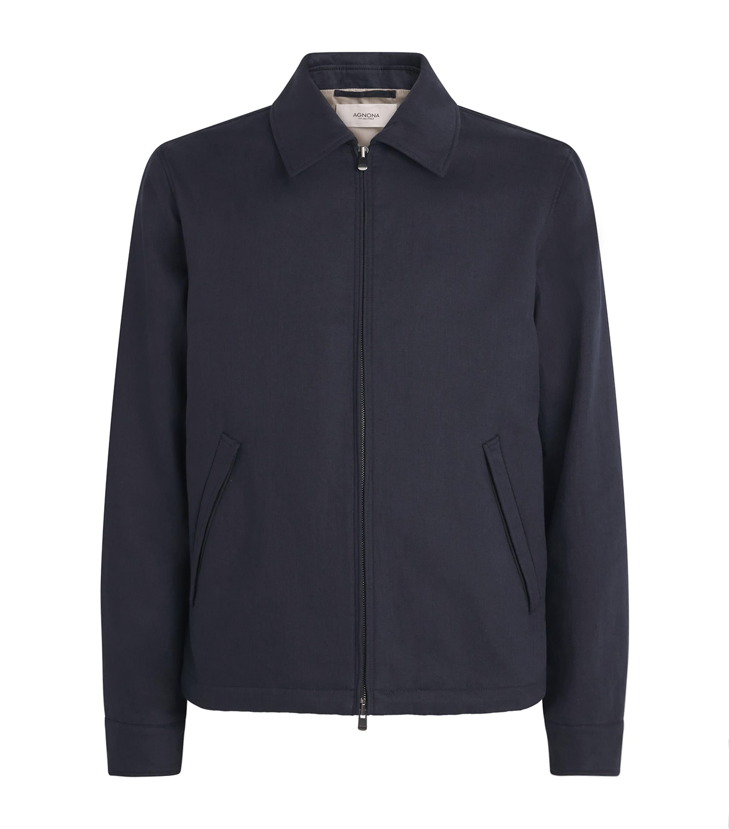 Agnona Linen Bomber Jacket by AGNONA