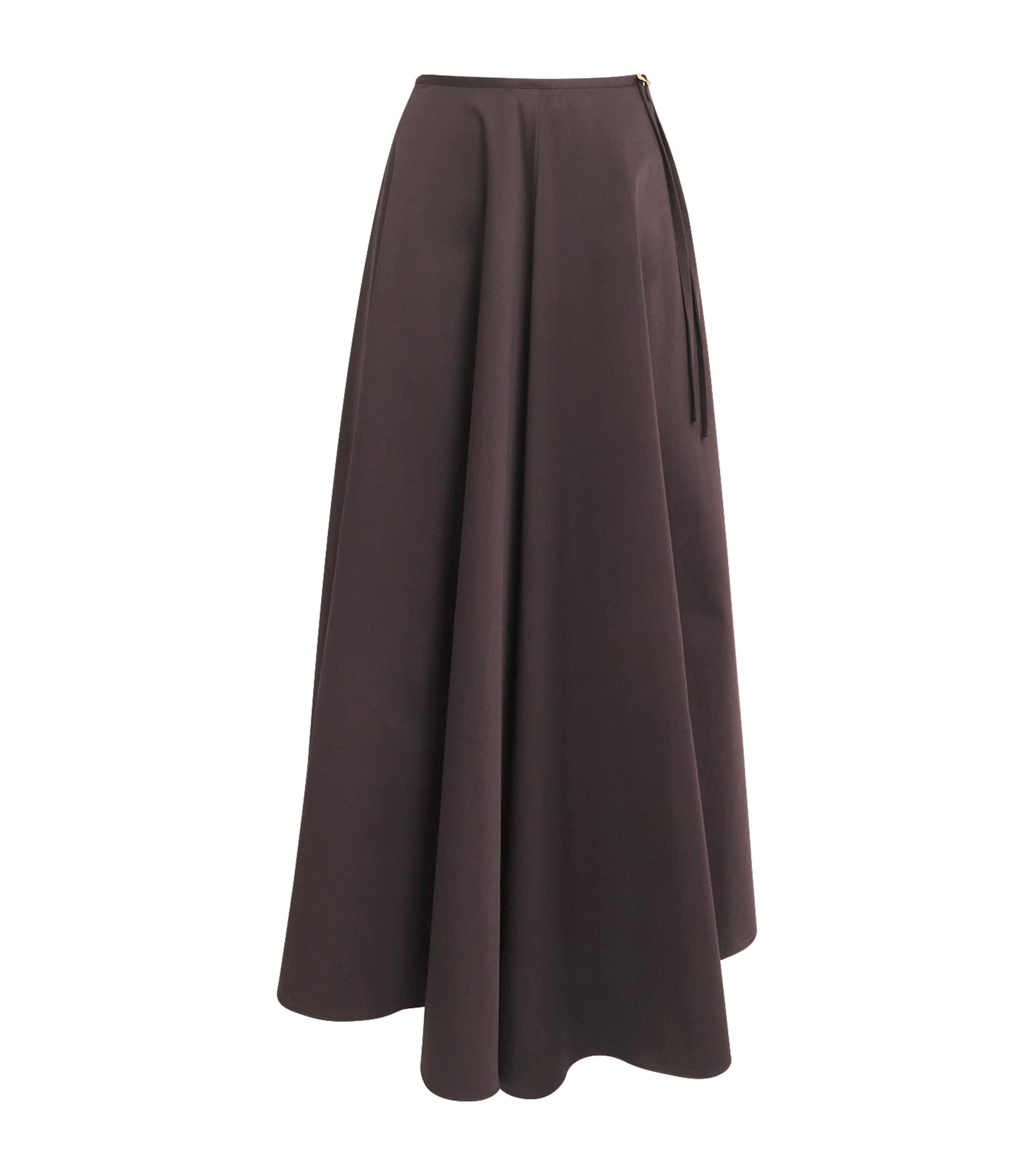 Agnona Stretch-Cotton Midi Skirt by AGNONA