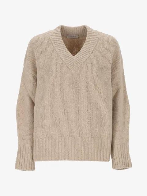 V-neck chunky-knit sweater by AGNONA