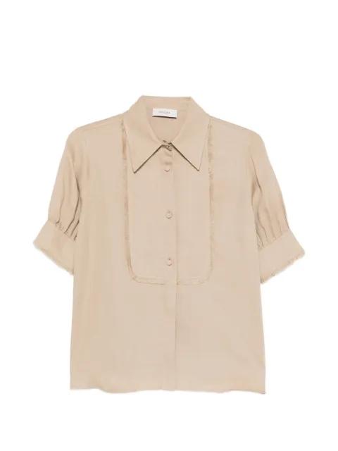 buttoned fringed shirt by AGNONA