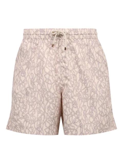 drawstring swim shorts by AGNONA