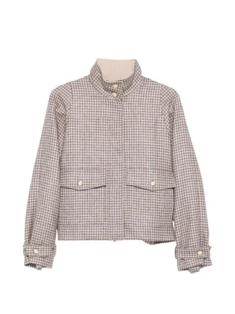 houndstooth pocket jacket by AGNONA