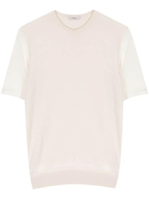 panelled cashmere-blend top by AGNONA