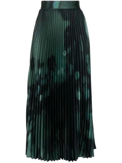 pleated printed skirt by AGNONA
