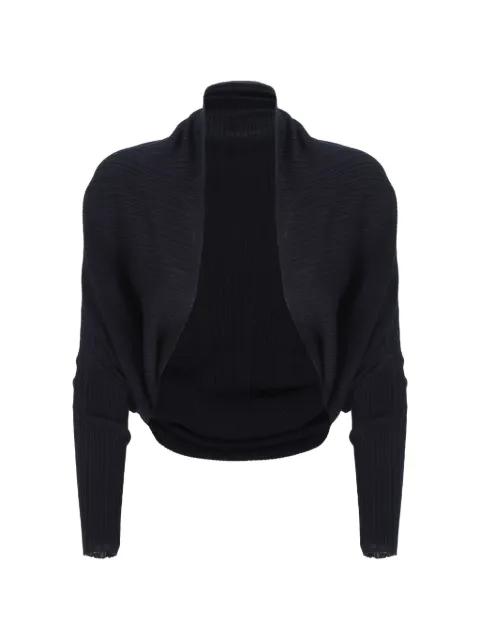 ribbed-knit batwing cardigan by AGNONA