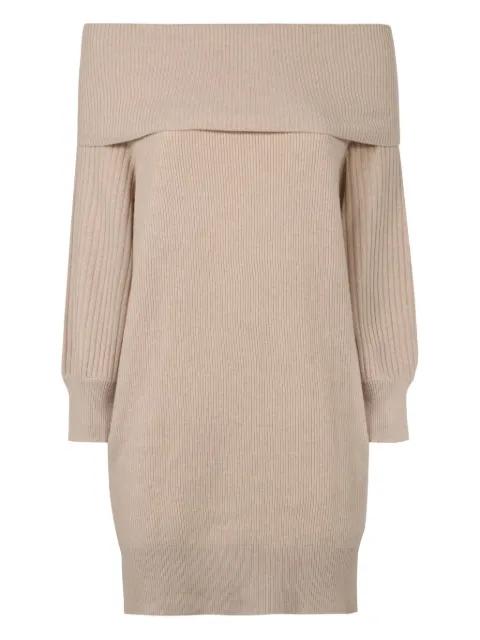 ribbed off-the-shoulder sweater by AGNONA