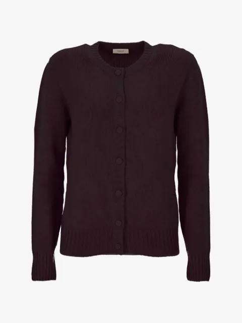 ribbed-trim button-up cardigan by AGNONA