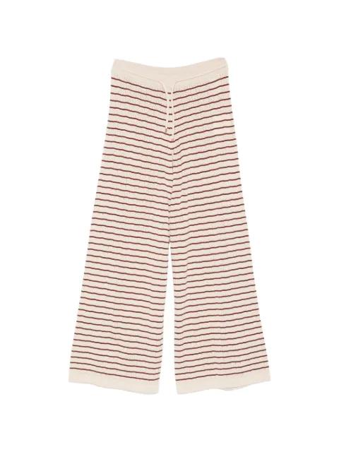 striped palazzo pants by AGNONA