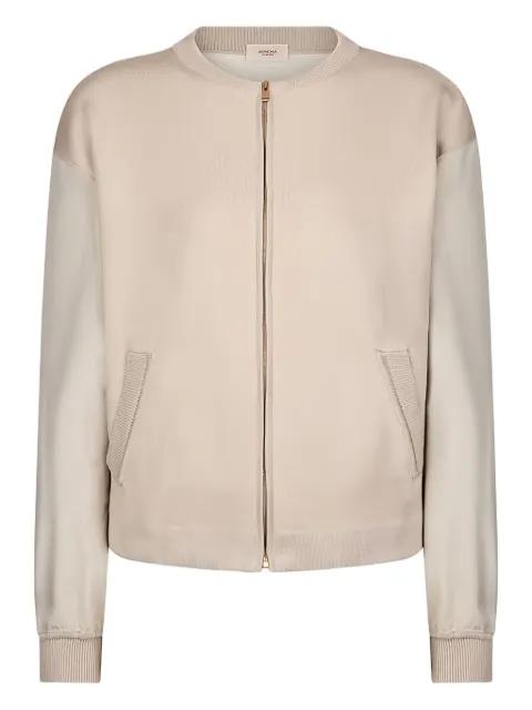 zip-up knitted cardigan by AGNONA