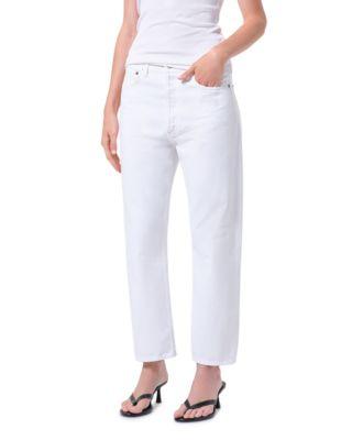 90's Crop Mid Rise Loose Jeans in Marshmallow by AGOLDE
