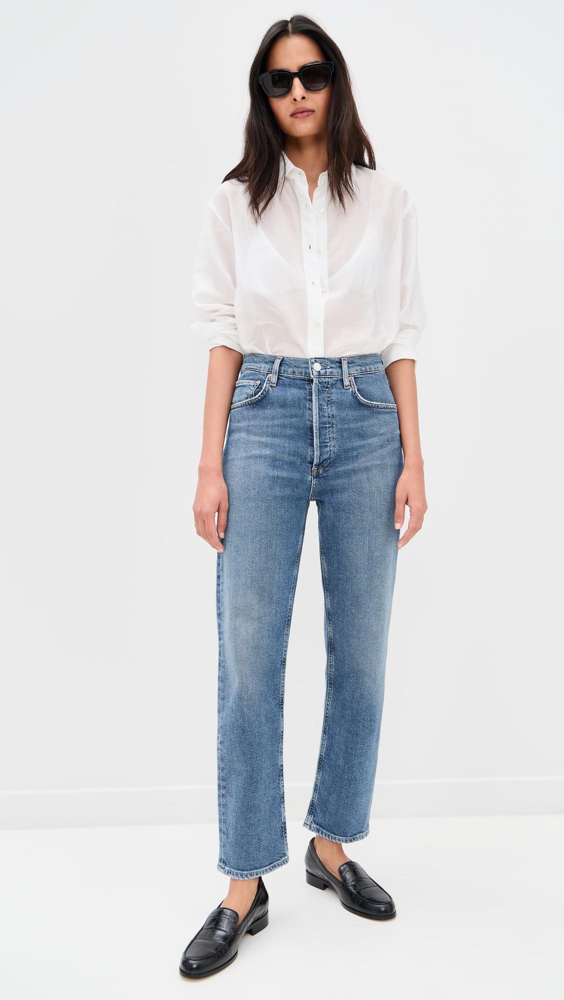 90s Pinch Waist Crop Jeans by AGOLDE