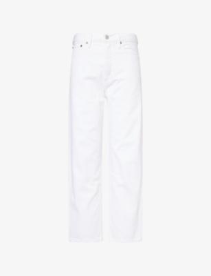 90's Pinch-Waist Cropped Denim Jeans by AGOLDE