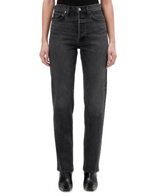 90's Pinch Waist High Rise Straight Jeans in Radius by AGOLDE