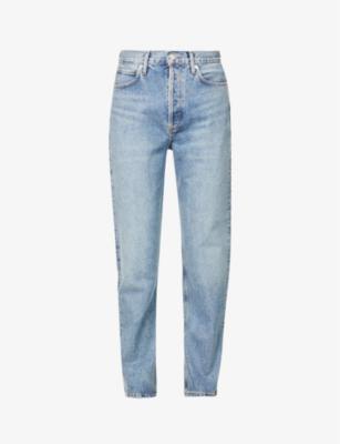 90s Pinch Waist Straight-Leg Denim Jeans by AGOLDE