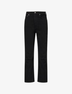 90's Pinch Waist Straight-Leg Stretch-Denim Blend Jeans by AGOLDE