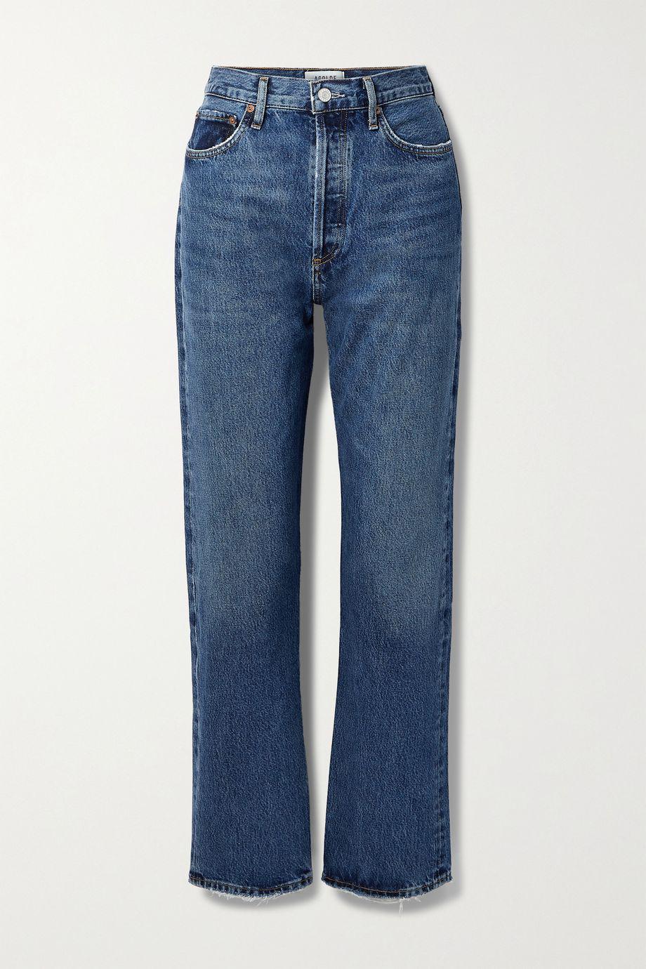 '90s Pinch Waist high-rise straight-leg organic jeans by AGOLDE