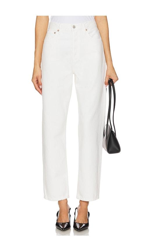 AGOLDE 90's Mid Rise Loose Jeans in White by AGOLDE